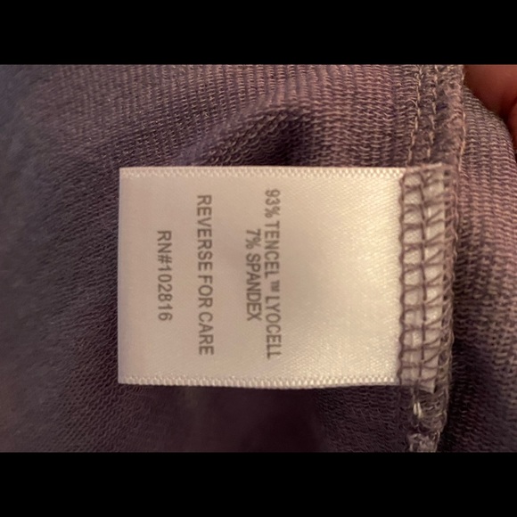 Garnet Hill striped burgundy dress L knit - Picture 8 of 9